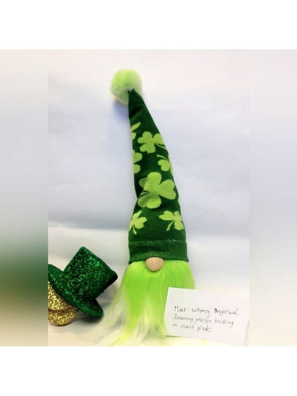 St Patricks Day Shelf Sitter Gnome Home Decor